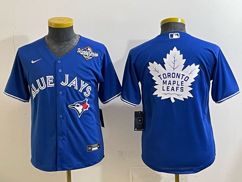 Youth 2025 Nike Toronto Blue Jays Blank blue Game MLB Jersey 08